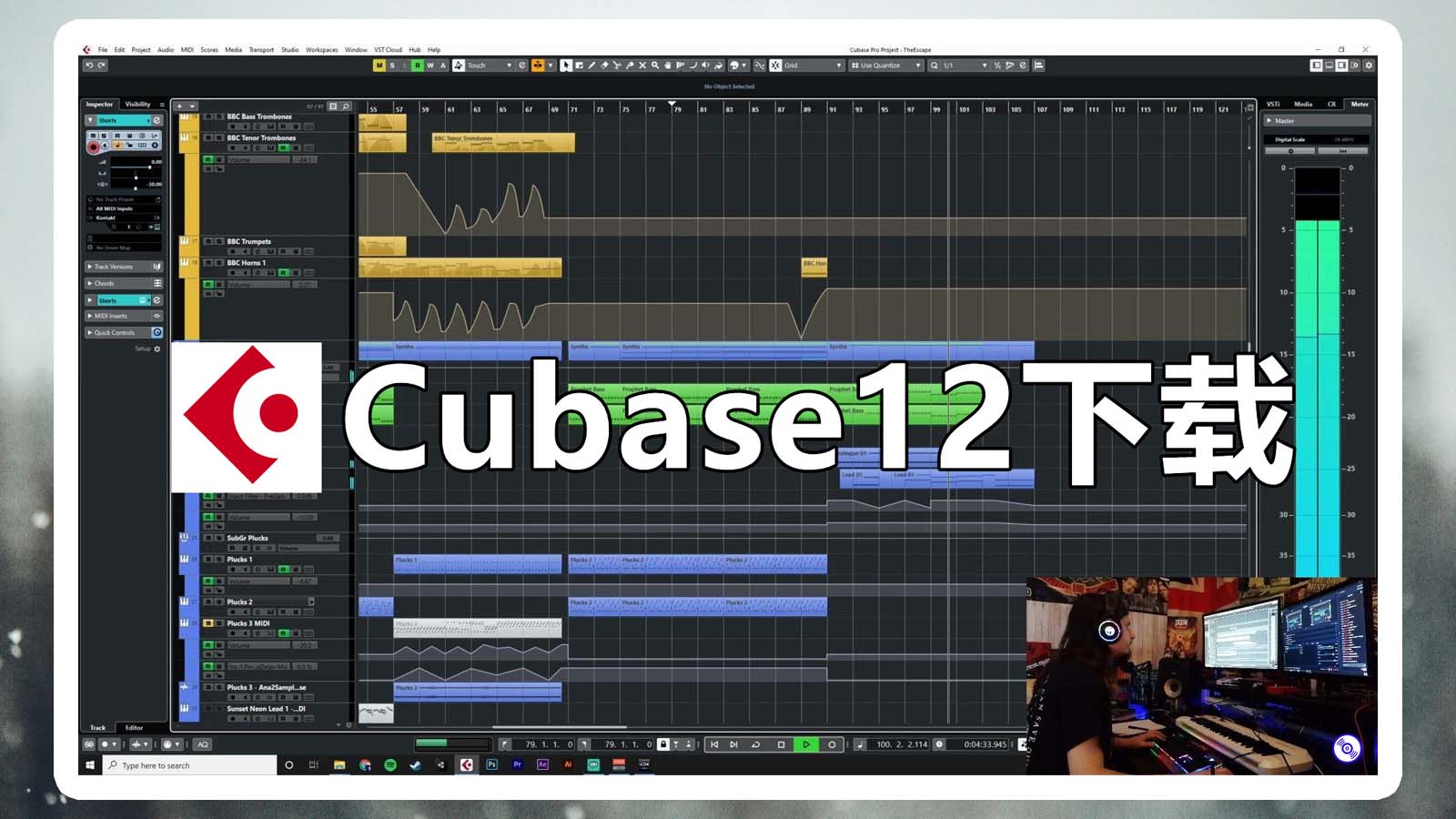 Cubase12最强编曲混音软件【音乐制作软件Cubase12最新完整音源版】Cubase12软件【Windows完整音源版】包括官方插件+音源