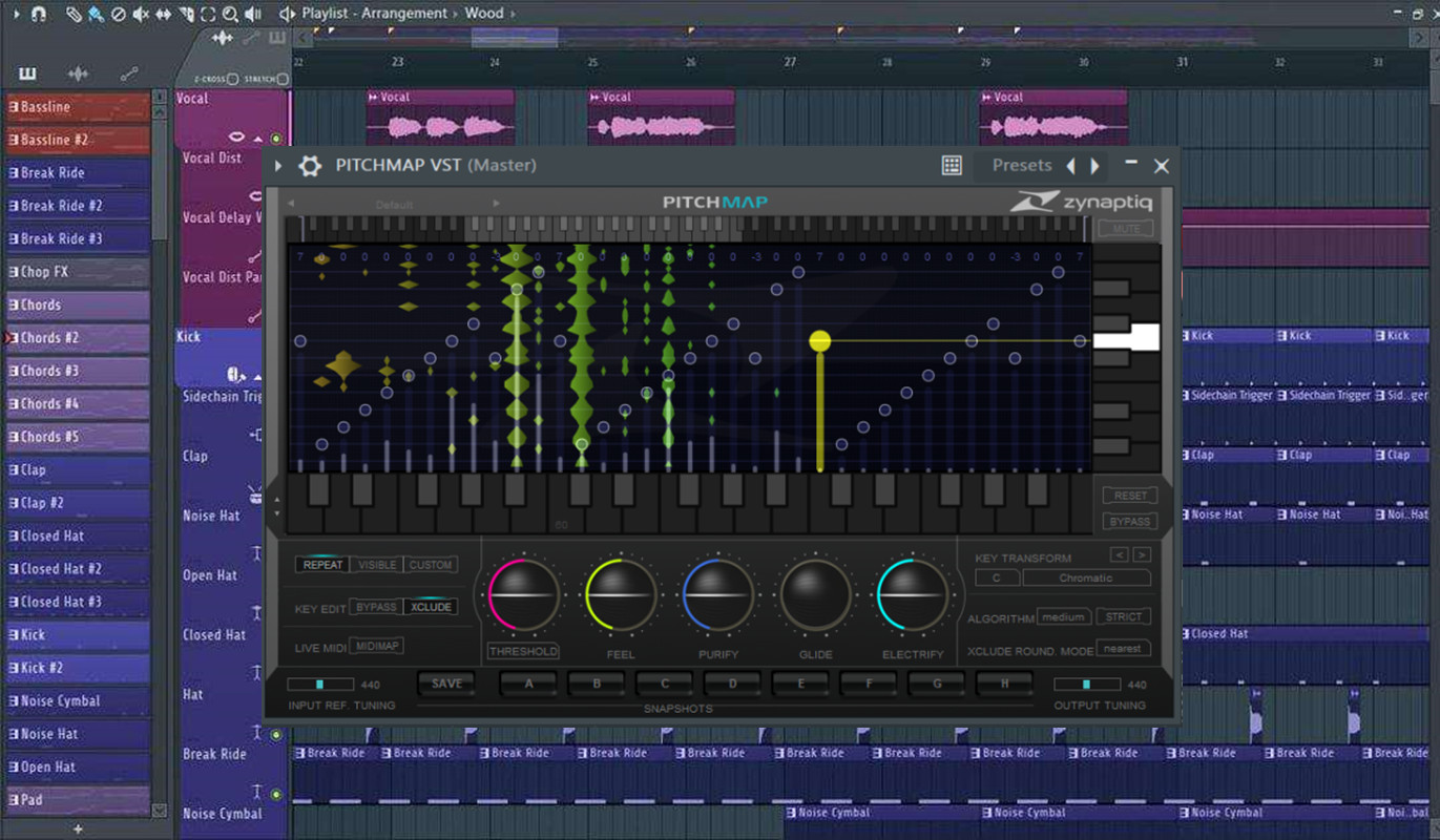 超牛的的 PITCHMAP VST 效果器插件,很多大佬都在用！PITCHMAP VST效果器 Windows版