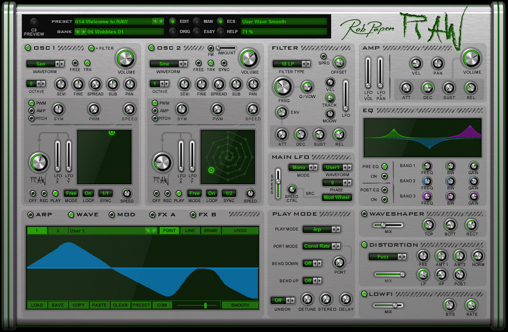 DubStep 合成器 Rob Papen RAW v1.0.0 修正版 PC