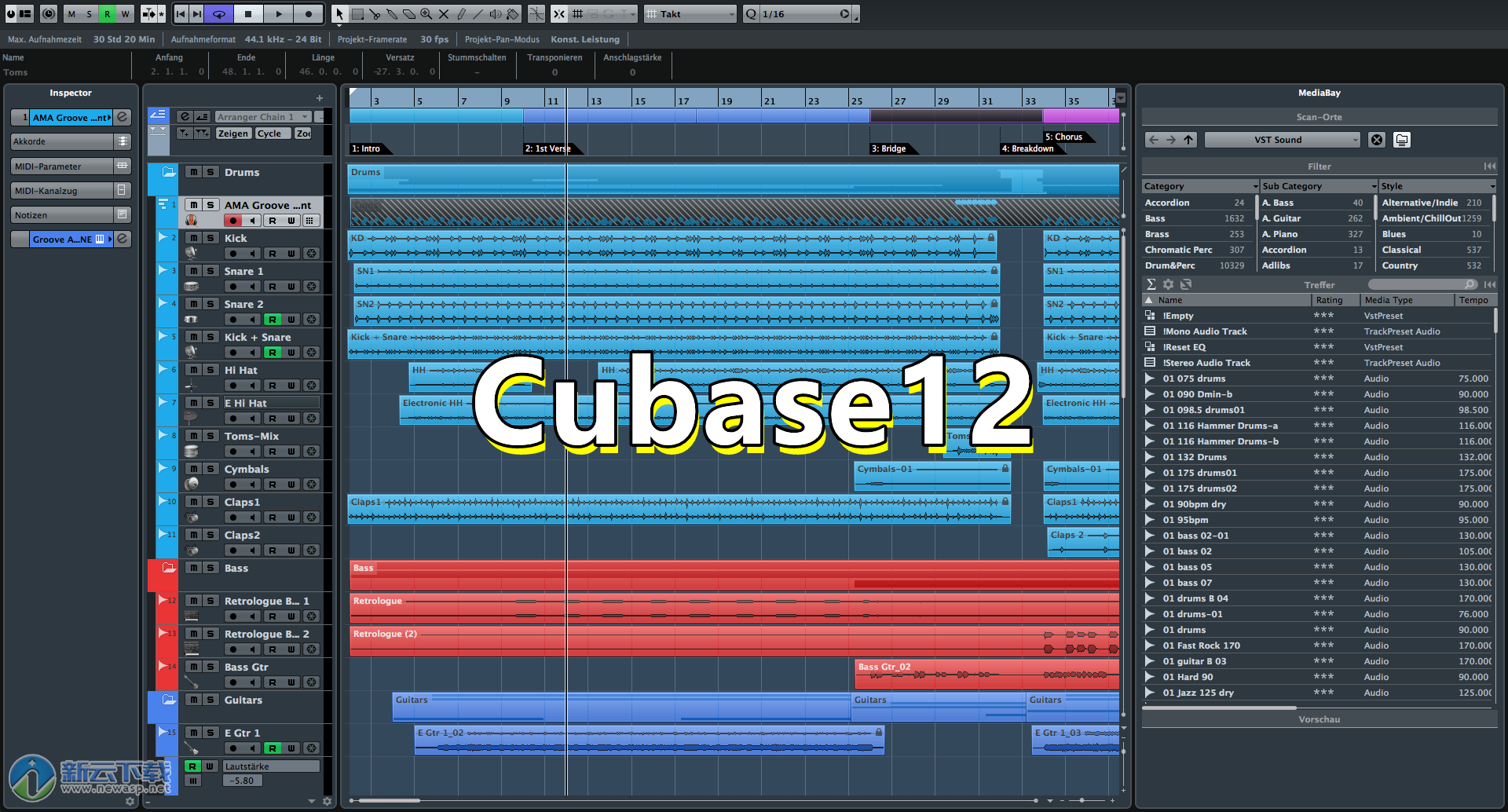 Cubase12编曲混音软件 – Cubase12  Windows版