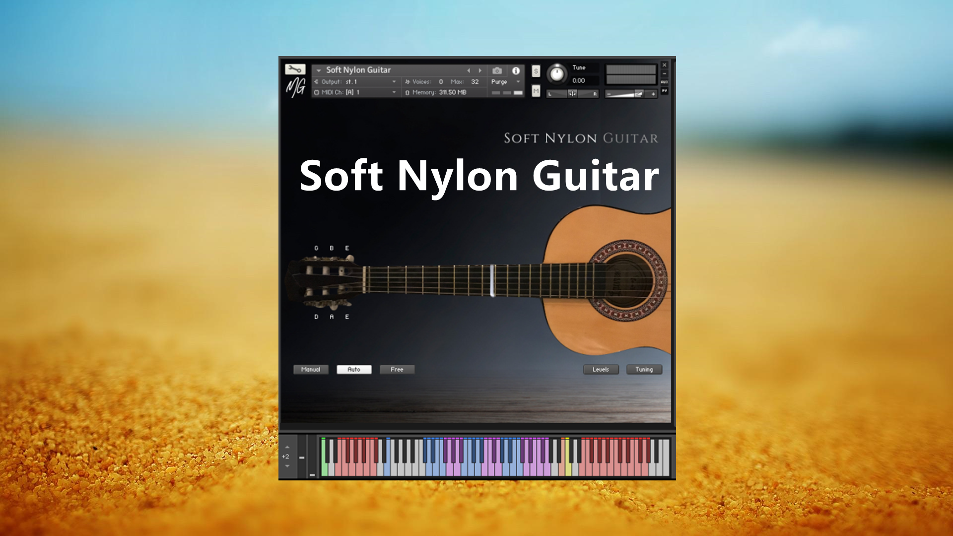 【吉他】Soft Nylon Guitar 尼龙吉他标准音源 -吉他音色 – 吉他音源