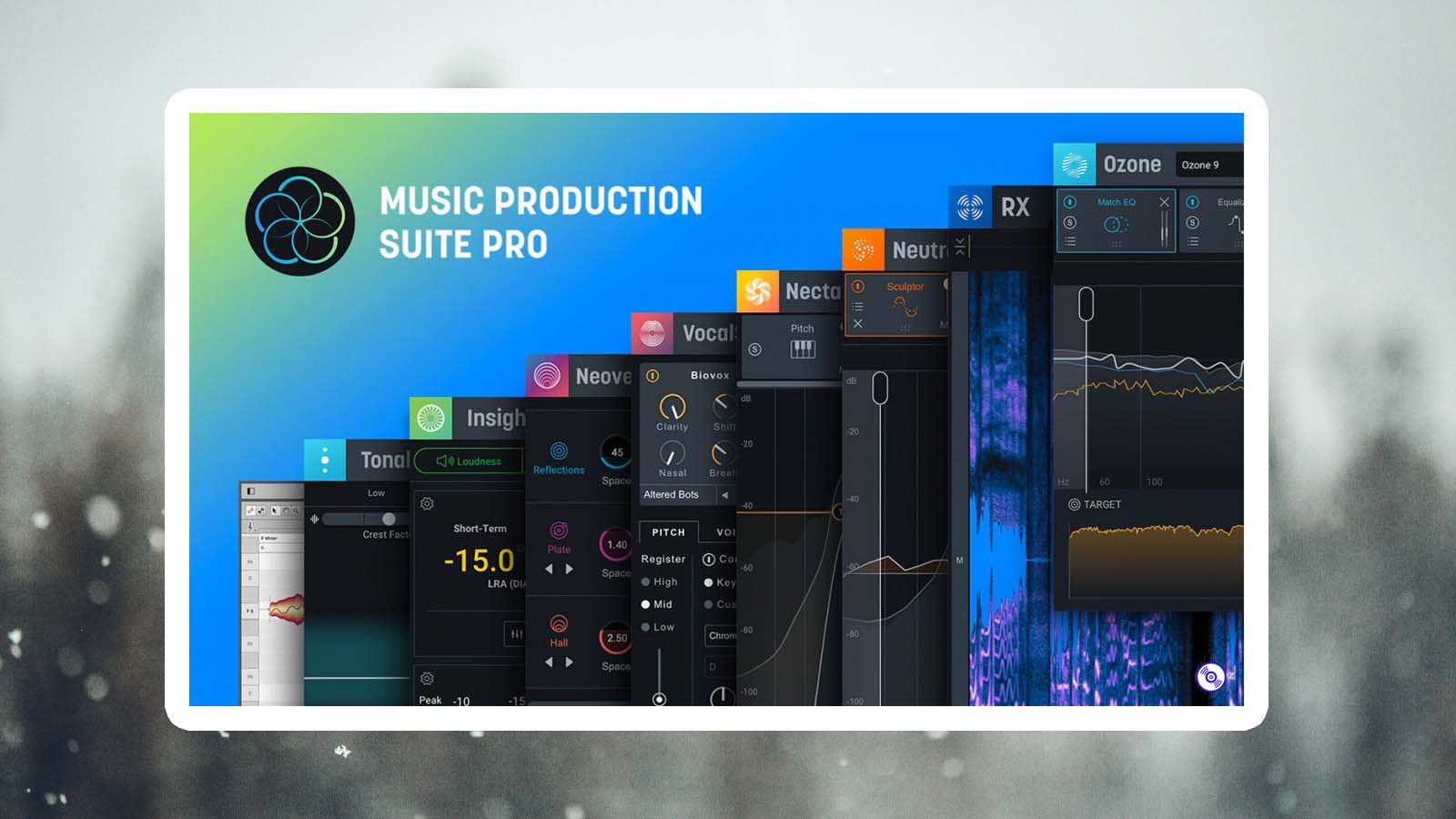 iZotope 最新效果器套装 Windows合集 iZotope Music Production Suite Pro v21.Windows.效果器套装专业版合集