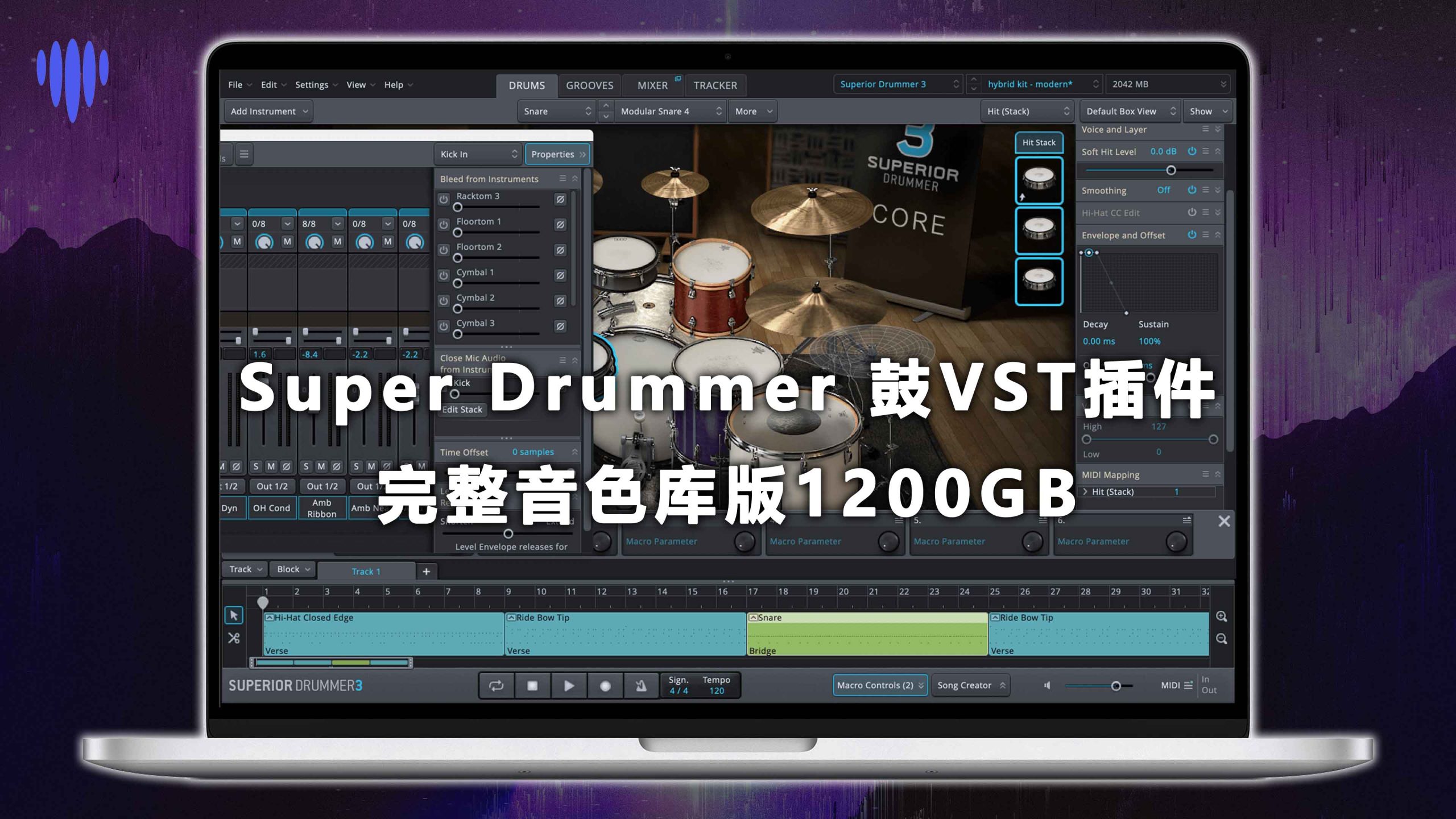 【超级鼓手Superior Drummer】鼓音源完整版+含扩展1170GB 架子鼓采样VST插件-音源音色 v3.1.9 All Library Win+Mac